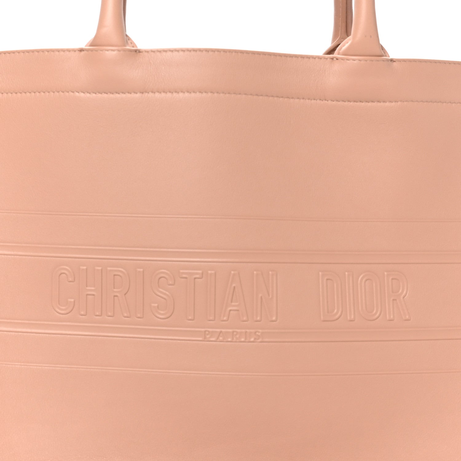 Christian Dior Calfskin Embossed Medium Book Tote Rose de Vents 7 of 9