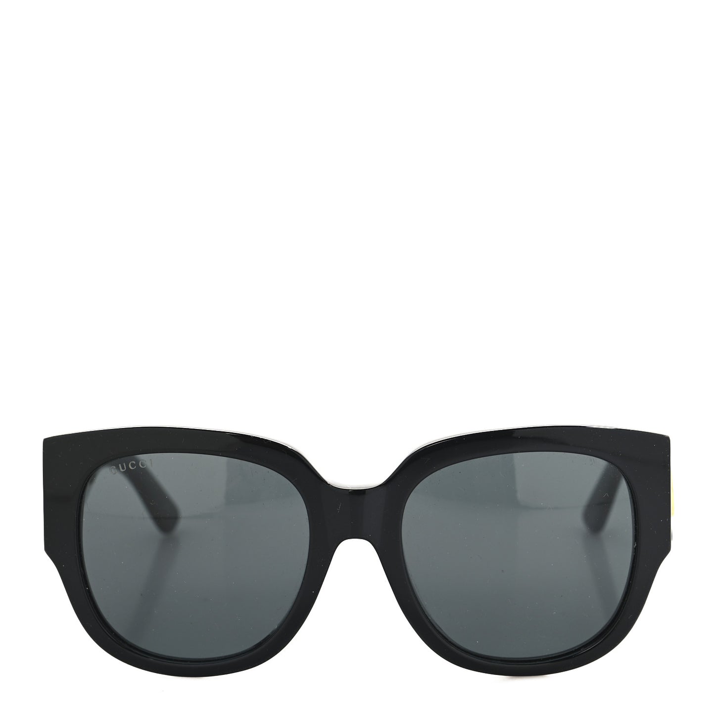 Acetate Square Frame Sunglasses GG0142SAN Black
