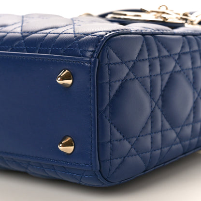 Christian Dior Lambskin Cannage Small My ABCDior Lady Dior Blue Royale 11 of 12