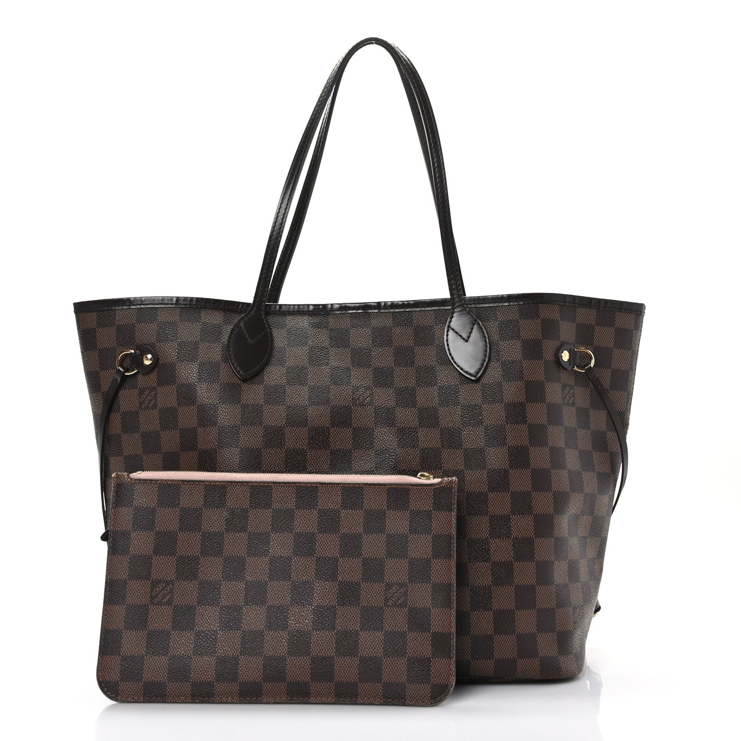 Louis Vuitton Damier Ebene Neo Neverfull MM Rose Ballerine 3 of 10