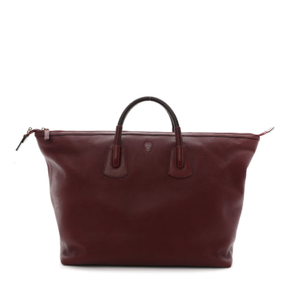 Gucci Grained Calfskin Duffle Bag Burgundy 1 of 27