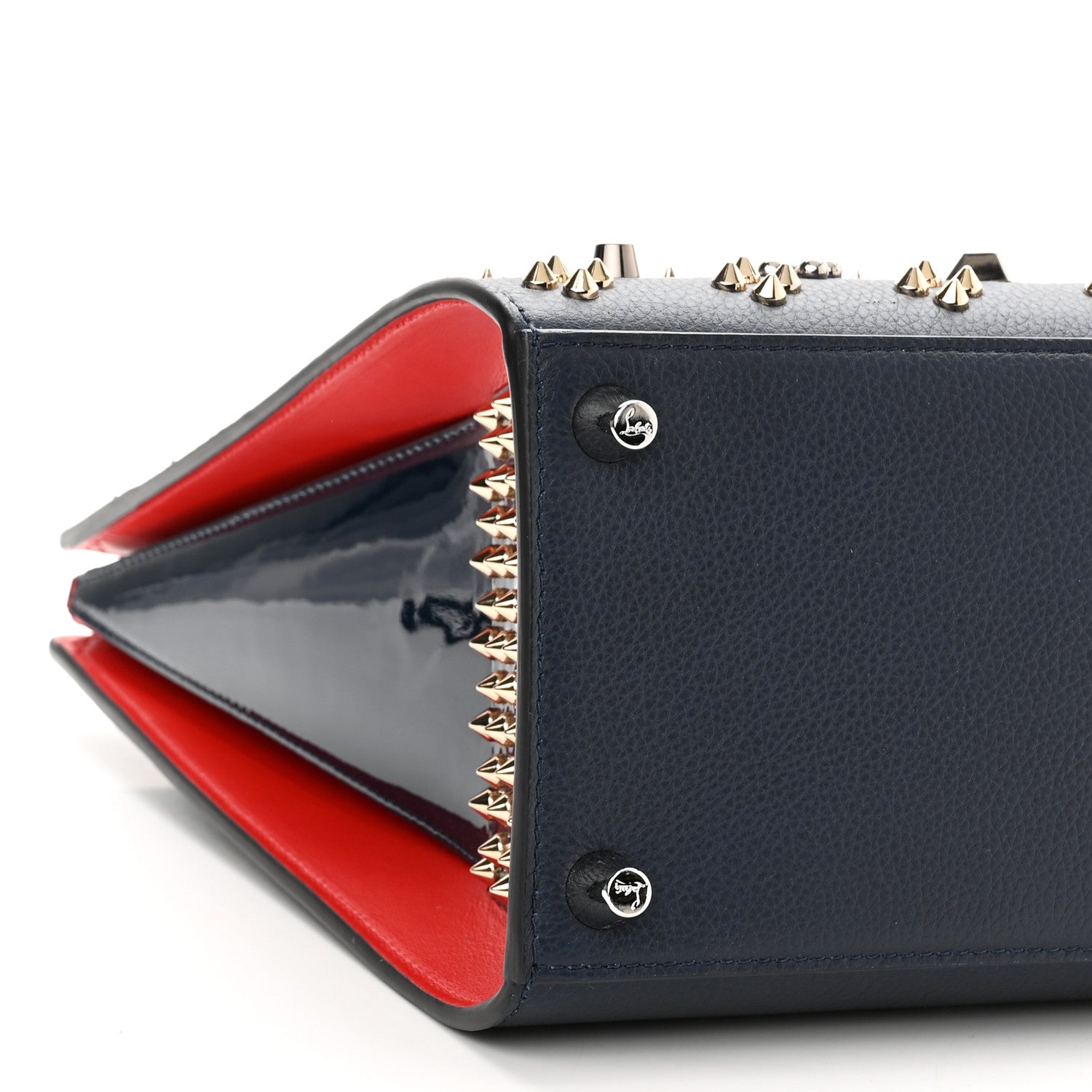 Christian Louboutin Calfskin Spikes Loubinthesky Medium Paloma Quartz Multimetal 9 of 9