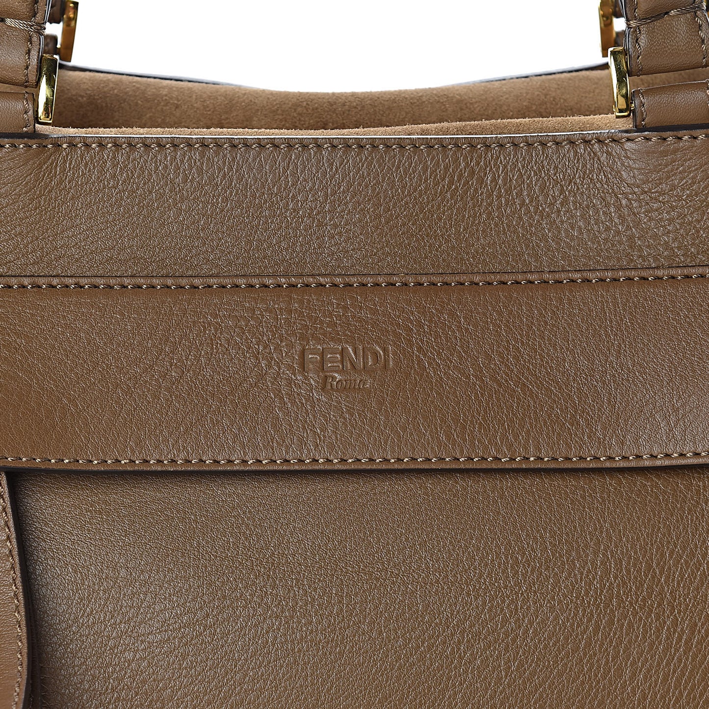 Calfskin Suede Boston Satchel Foresta