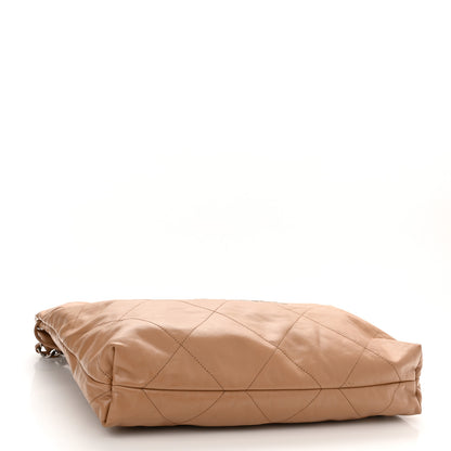 Chanel Shiny Calfskin Quilted Chanel 22 Camel 5 of 11