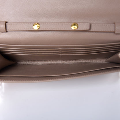 Prada Saffiano Metal Bar Chain Wallet Cammeo 5 of 7