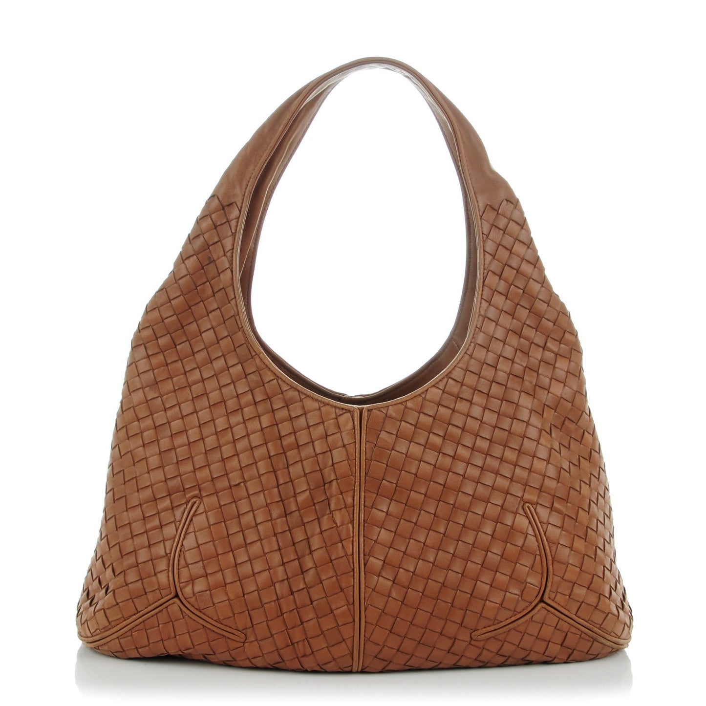 Nappa Intrecciato Ball Hobo Noce