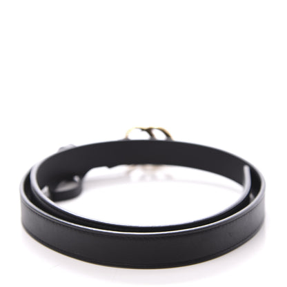 Gucci Calfskin Double G 20mm Belt 75 30 Black 2 of 6