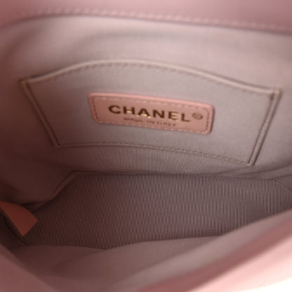 Chanel Calfskin Quilted Pearl Small About Pearls Hobo Bag Light Pink 5 of 10