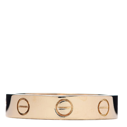 Cartier 18K Yellow Gold Diamond 4mm LOVE Wedding Band Ring 51 5.75 3 of 4