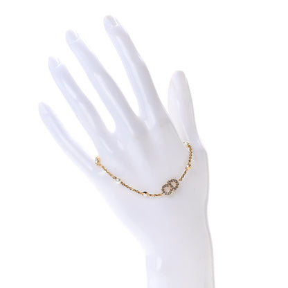Christian Dior Crystal Pearl Clair D Lune Bracelet Gold 2 of 3