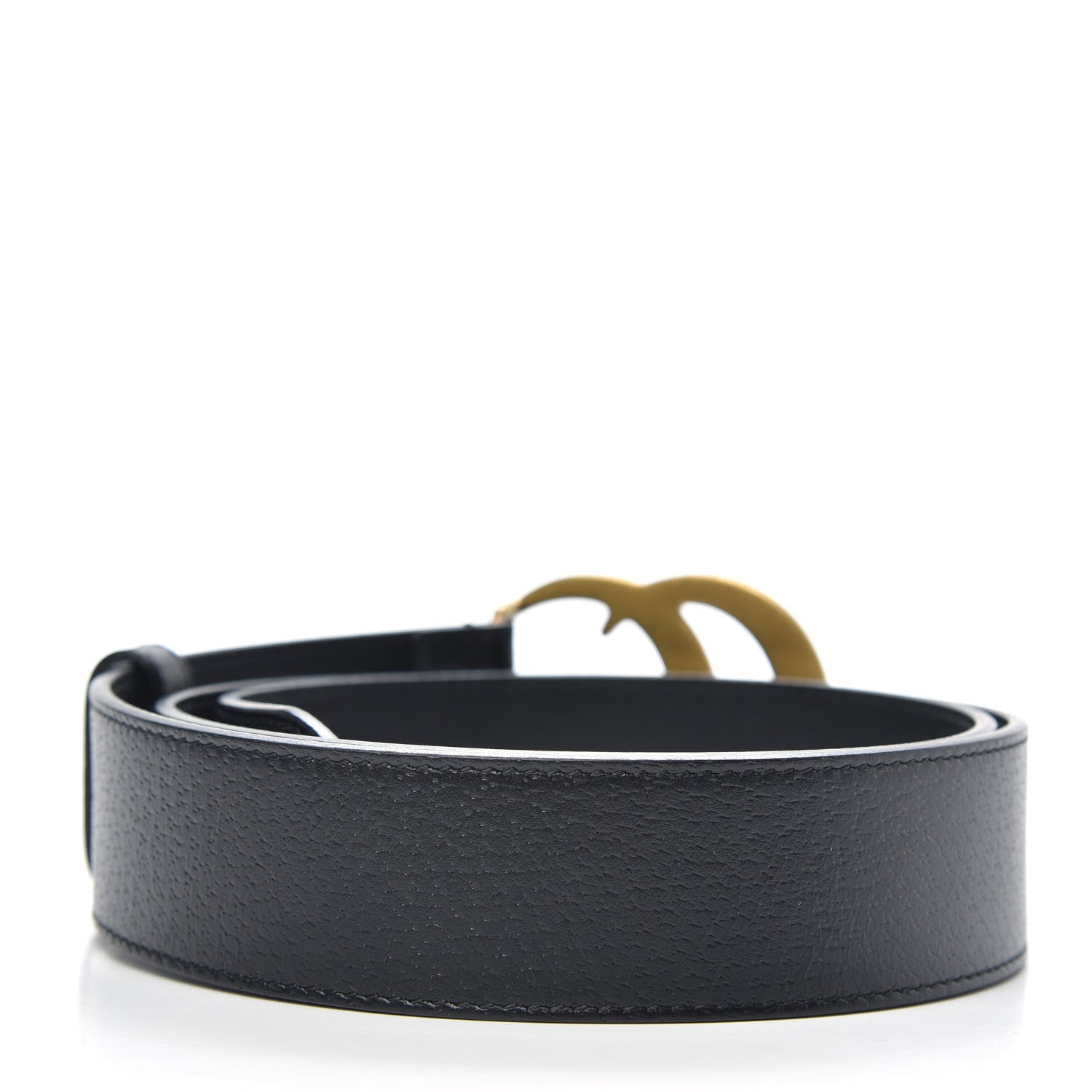 Gucci Textured Calfskin Double G 40mm Belt 95 38 Black 2 of 5
