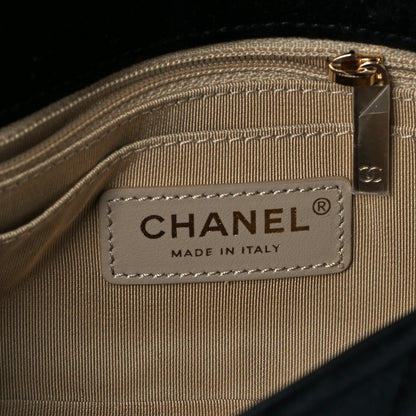 Chanel Velvet Quilted Mini Rectangular Pearl Crush Flap Black 7 of 12