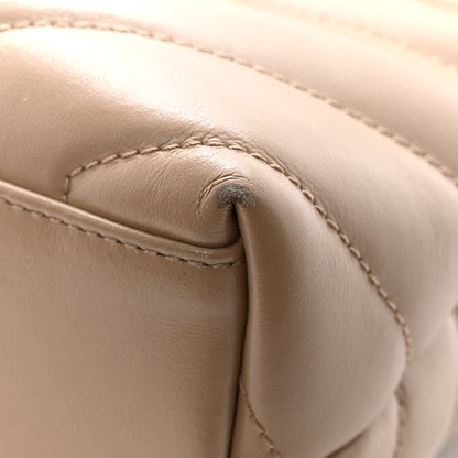 Saint Laurent Calfskin Y Quilted Monogram Small Loulou Chain Satchel Dark Beige 11 of 15