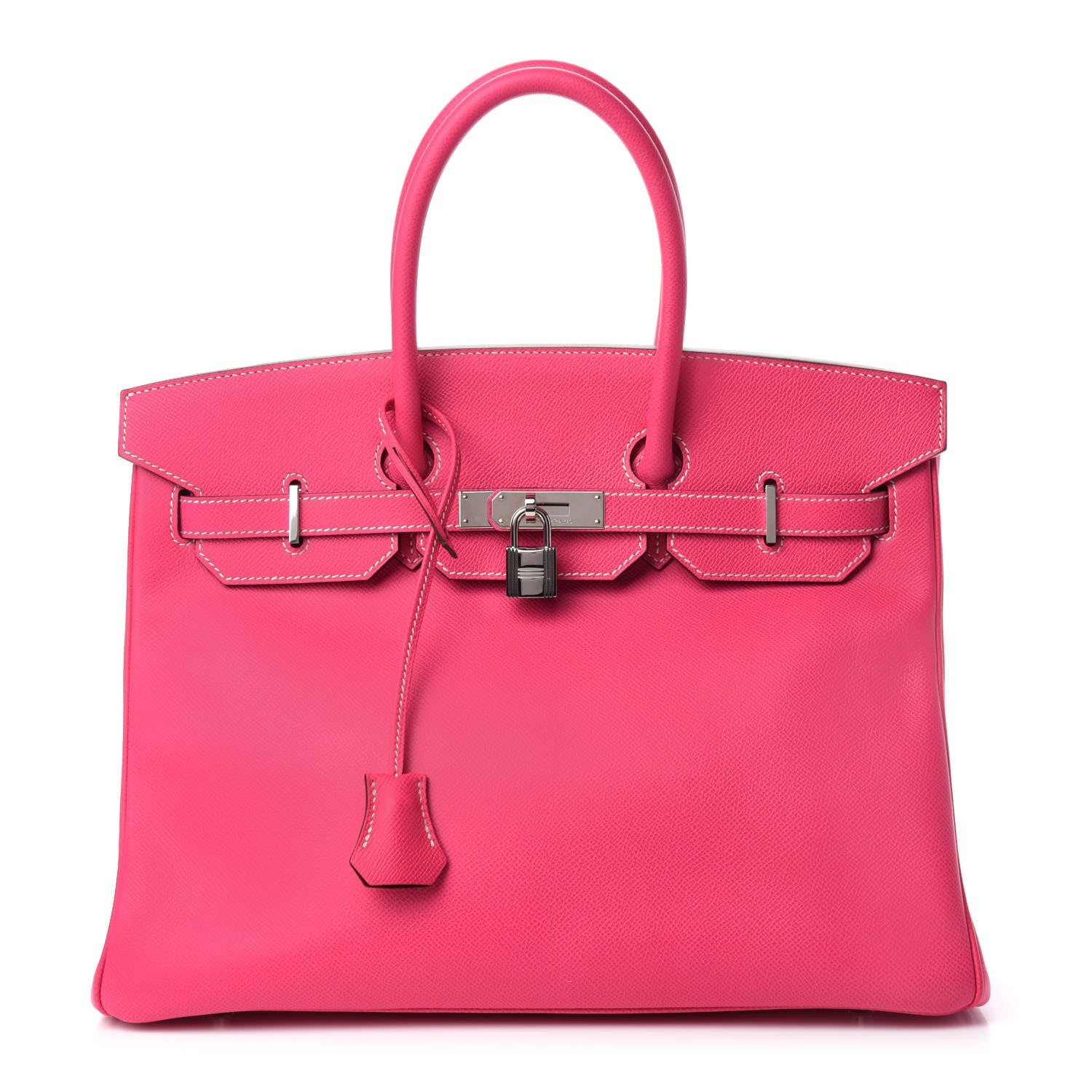 Hermes Epsom Candy Birkin 35 Rose Tyrien Rubis 1 of 12