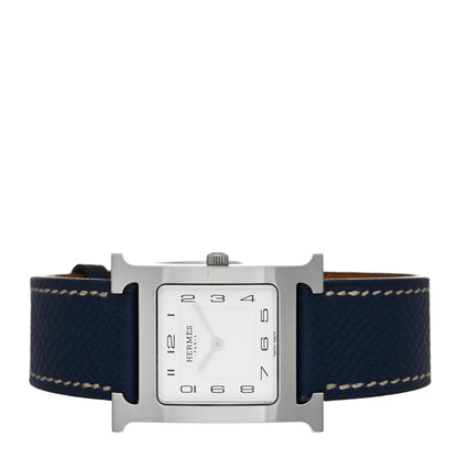 Hermes Stainless Steel Epsom 26mm Heure H Hour Quartz Watch Malta 2 of 5