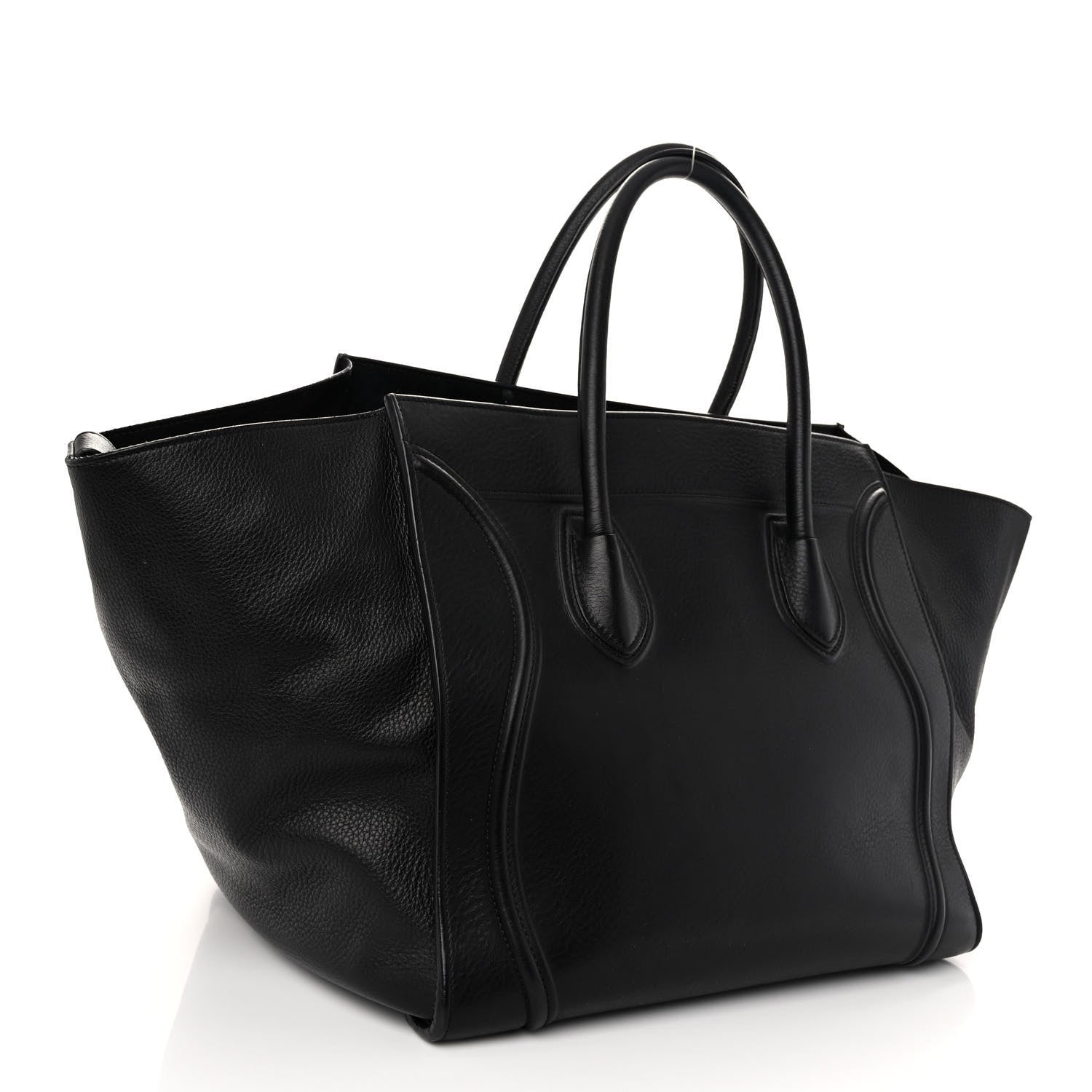 Celine Supple Calfskin Medium Phantom Luggage Black 3 of 11