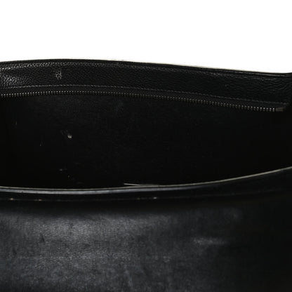 Celine Drummed Calfskin Suede Small Trapeze Black 10 of 14