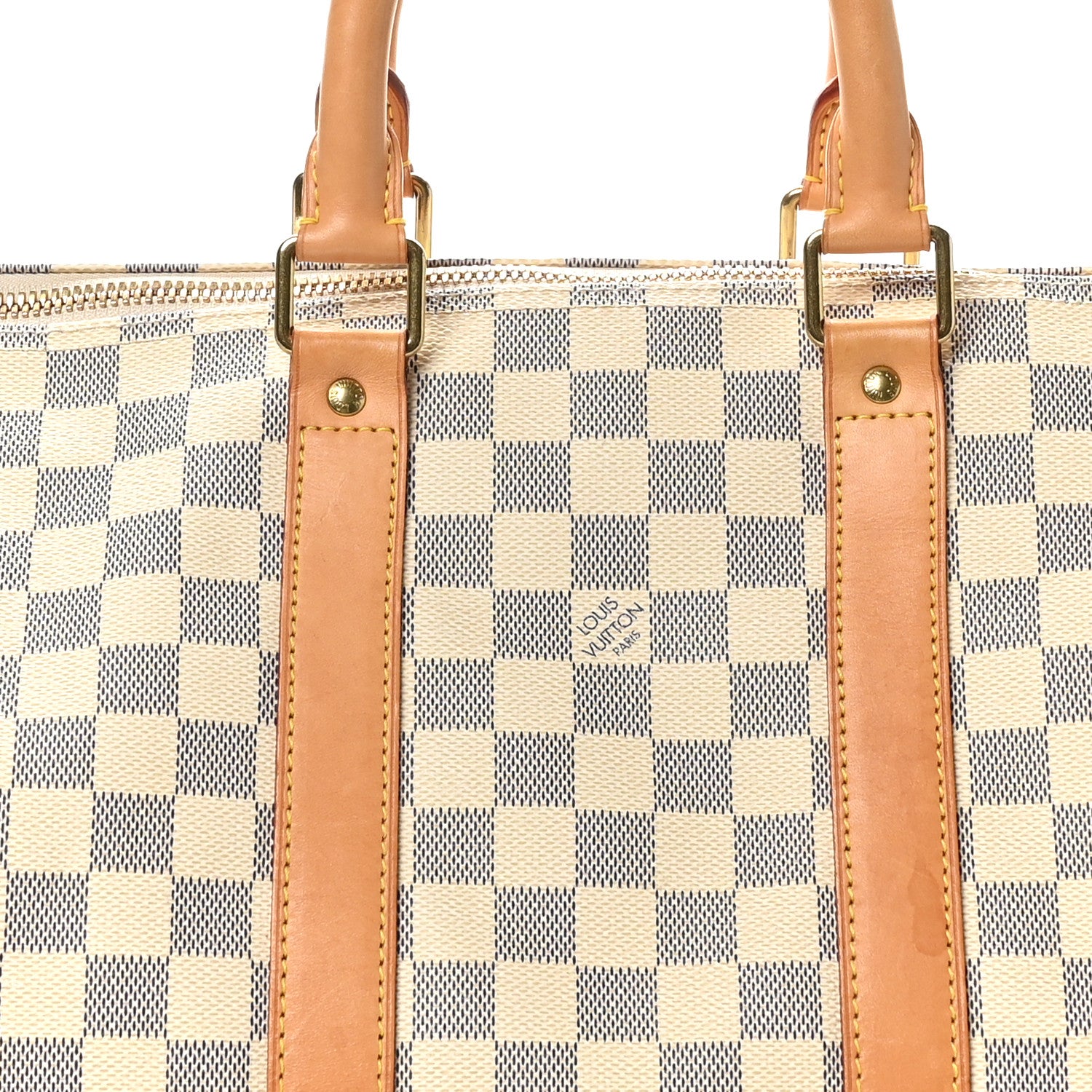 Louis Vuitton Damier Azur Keepall Bandouliere 45 7 of 9