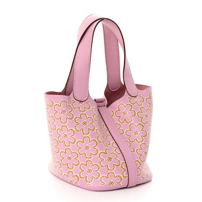 Hermes Swift Micro Lucky Daisy Picotin Lock Mauve Sylvestre 4 of 12