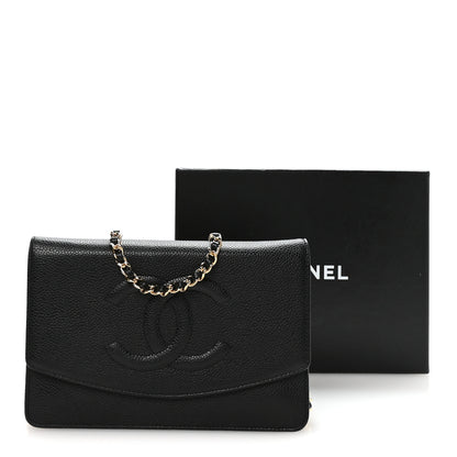 Chanel Caviar Timeless CC Wallet On Chain WOC Black 11 of 11