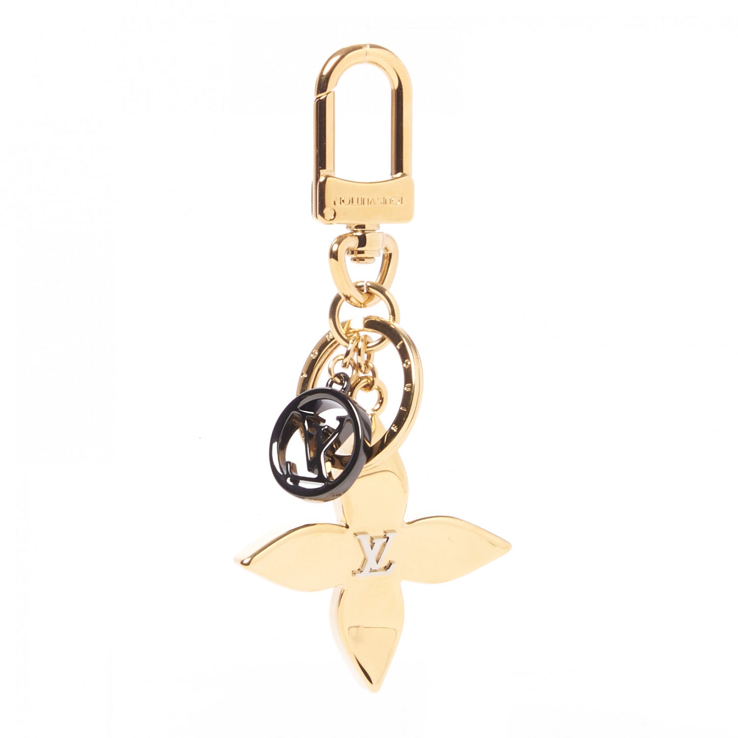 Blossom Dream Bag Charm Key Holder Gold