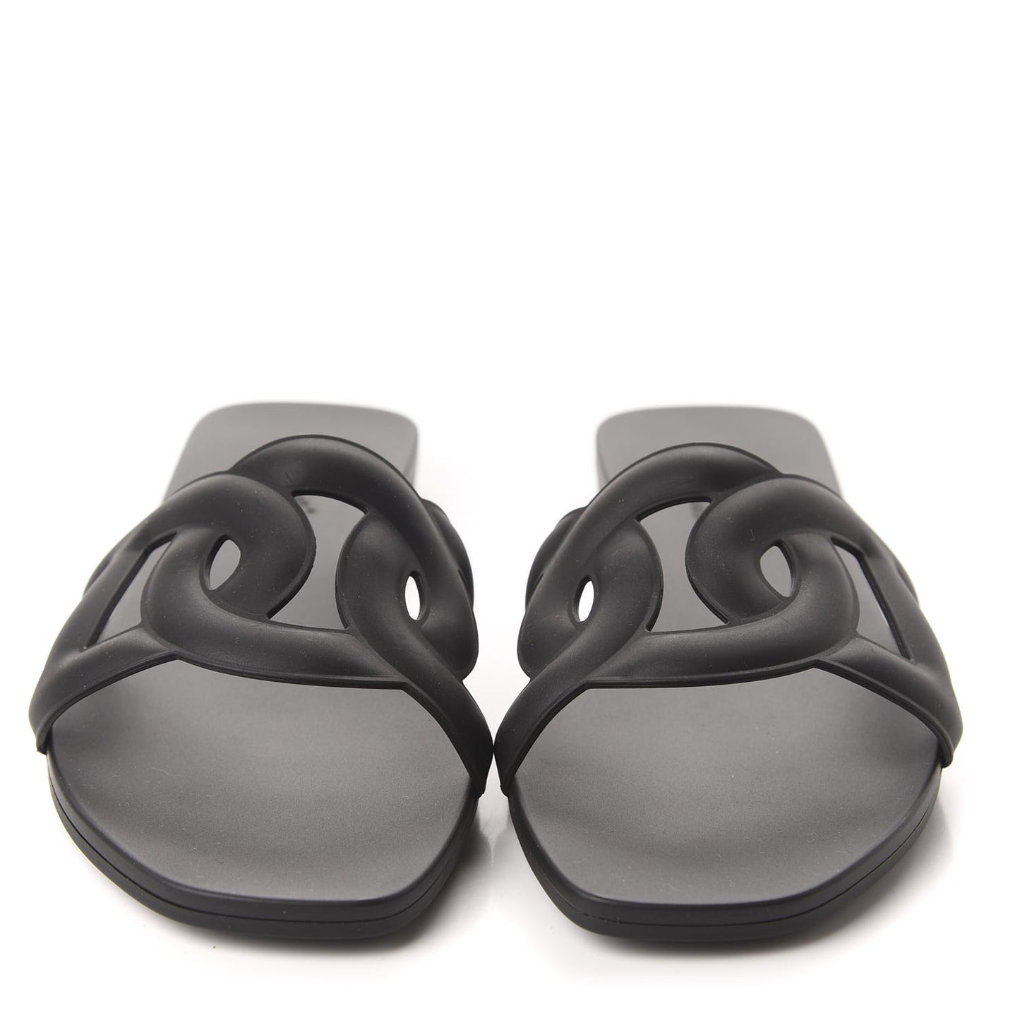 Rubber Aloha Sandals 36 Black