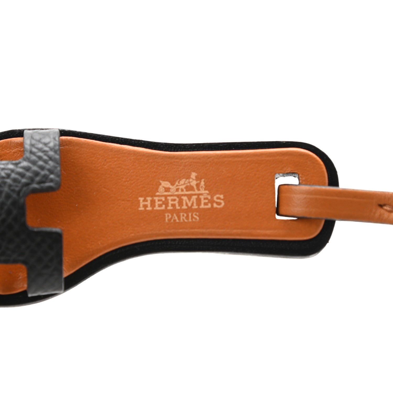 Hermes Epsom Butler Calfskin Hunter Oran Nano Bag Charm Black 3 of 4