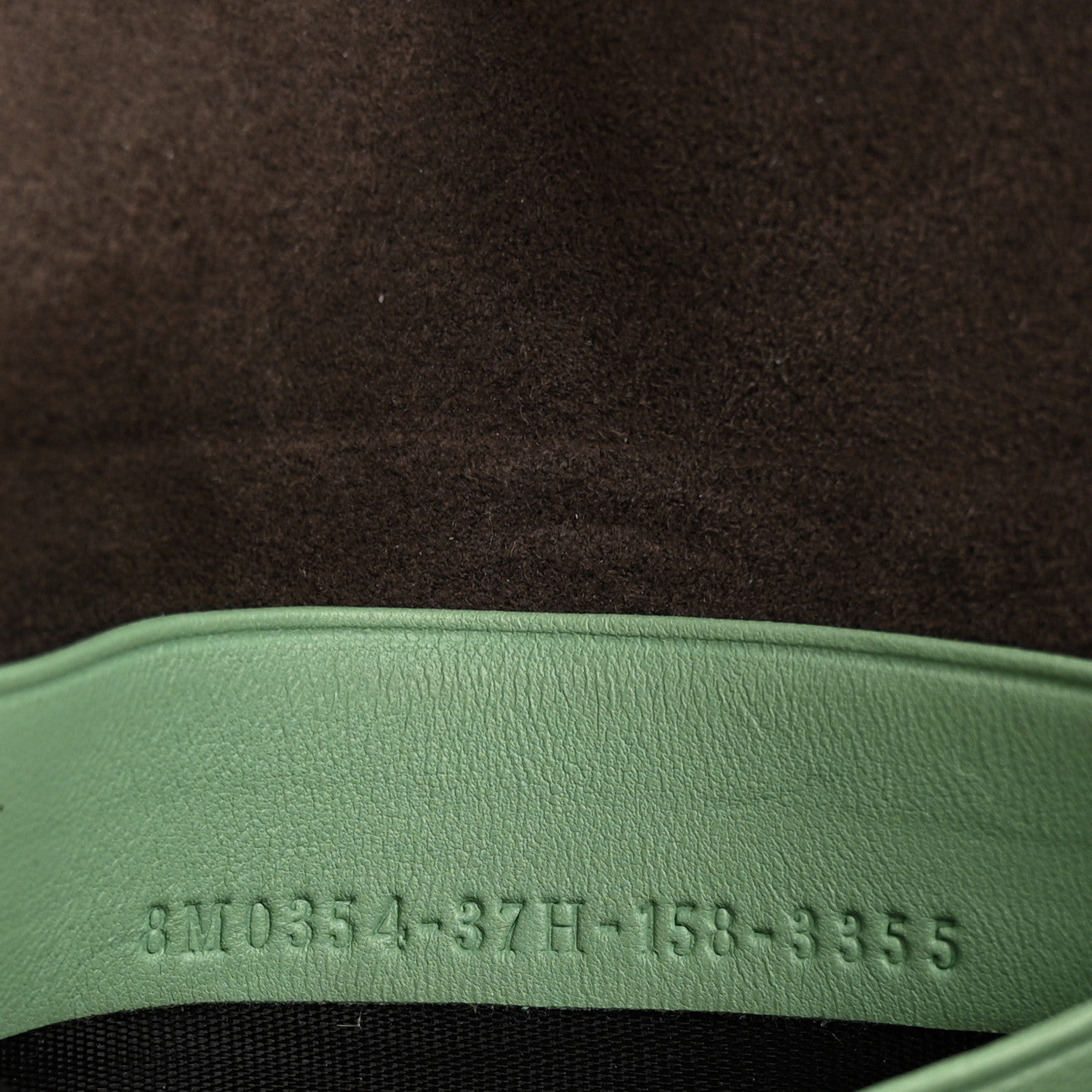 Nappa Rabbit Fox Fur Micro Buggie Baguette Verde Acqua Verde Acqua
