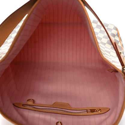 Louis Vuitton Damier Azur Delightful MM Rose Ballerine 5 of 11