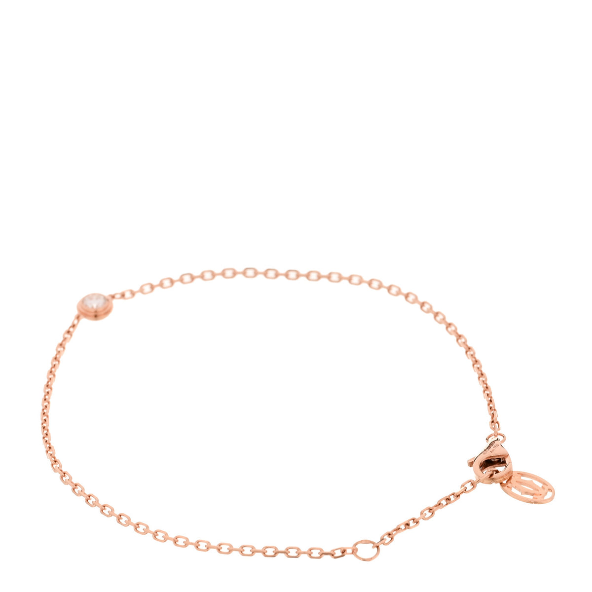 18K Pink Gold Diamond MM D'Amour Bracelet