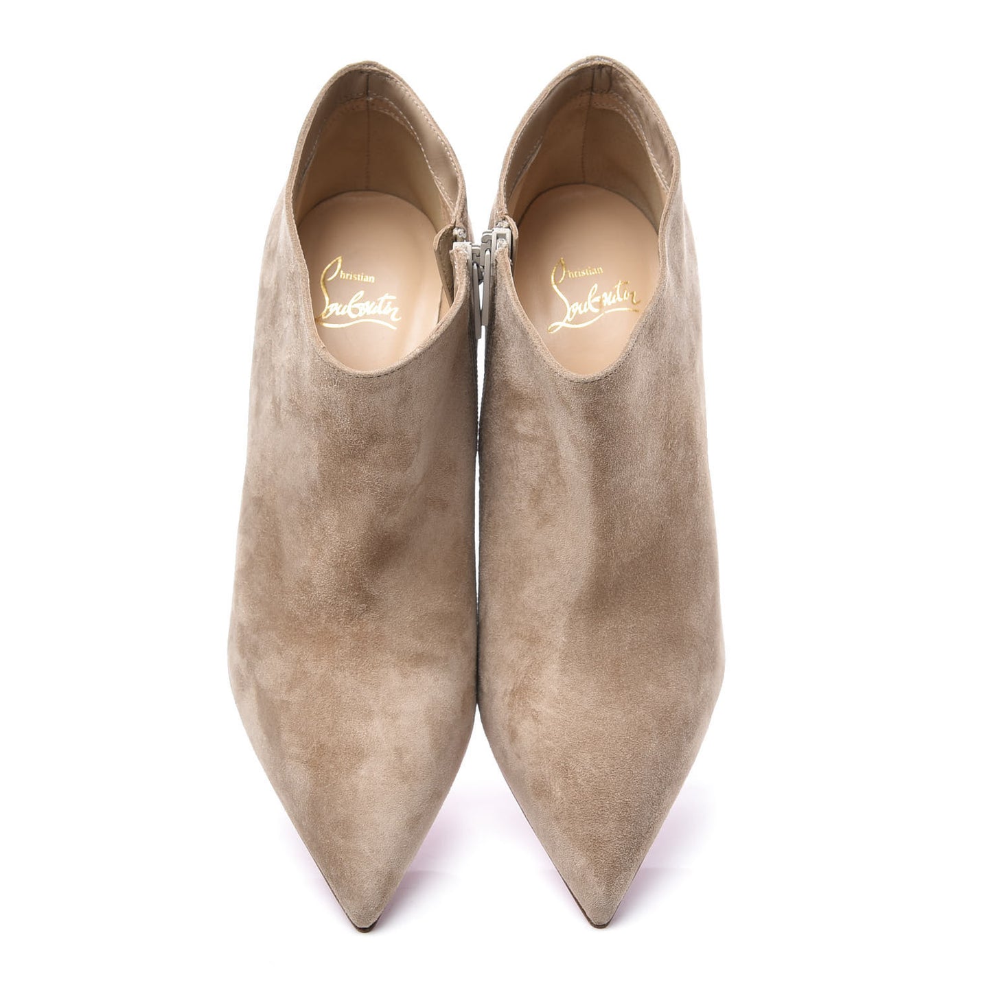 Veau Velours Gorgona 100 Ankle Boots 38 Beige
