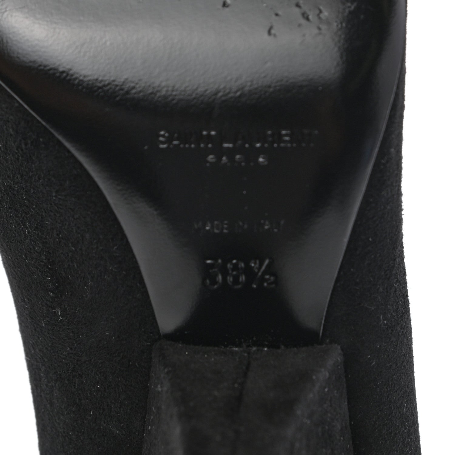 Saint Laurent Suede Niki 85 Pumps 38.5 Black 6 of 9