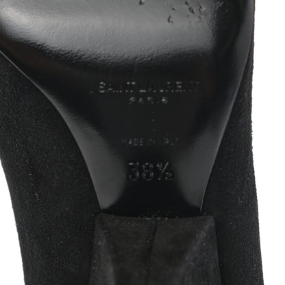 Saint Laurent Suede Niki 85 Pumps 38.5 Black 6 of 9