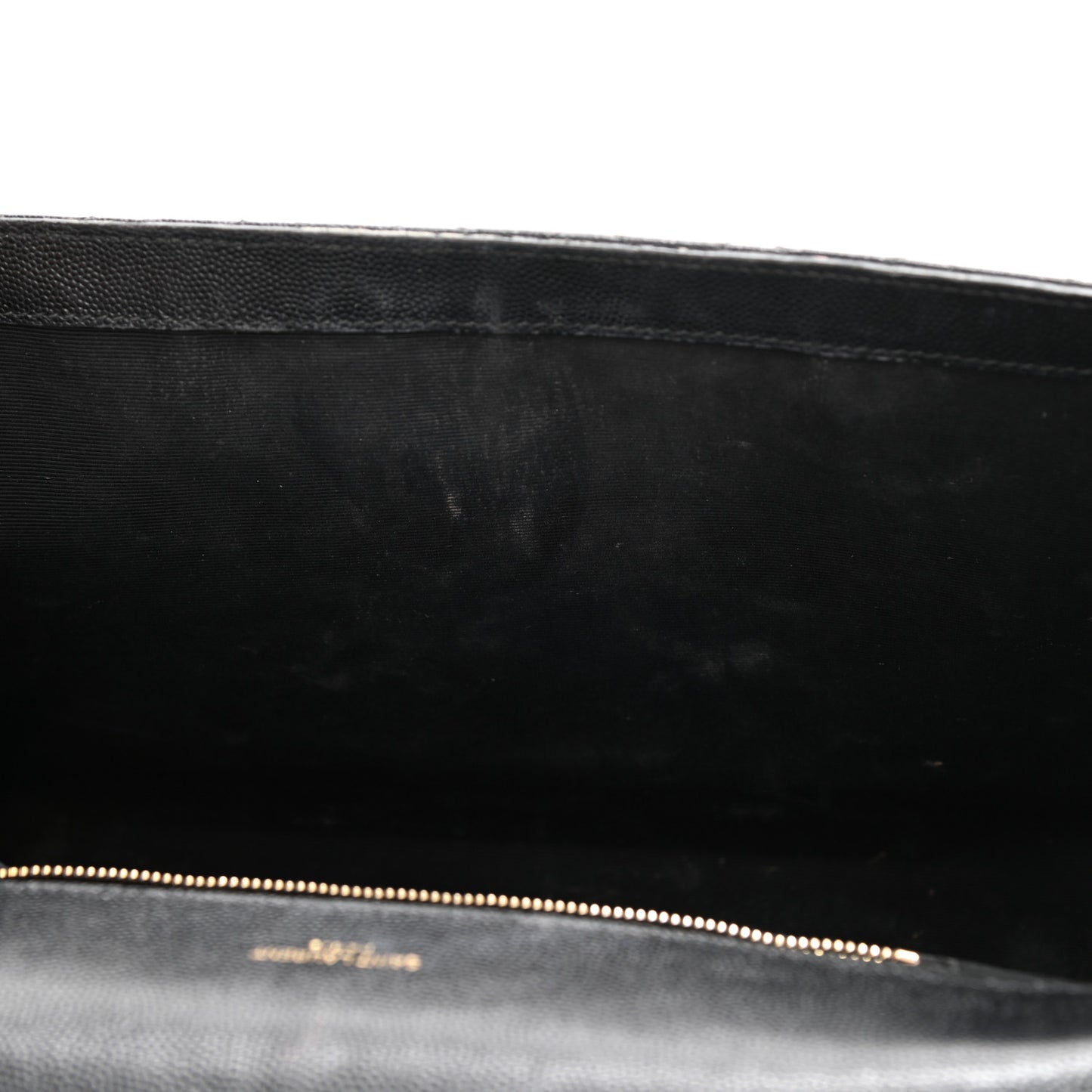 Grain De Poudre Textured Mixed Matelasse Large Triquilt Monogram Satchel Black
