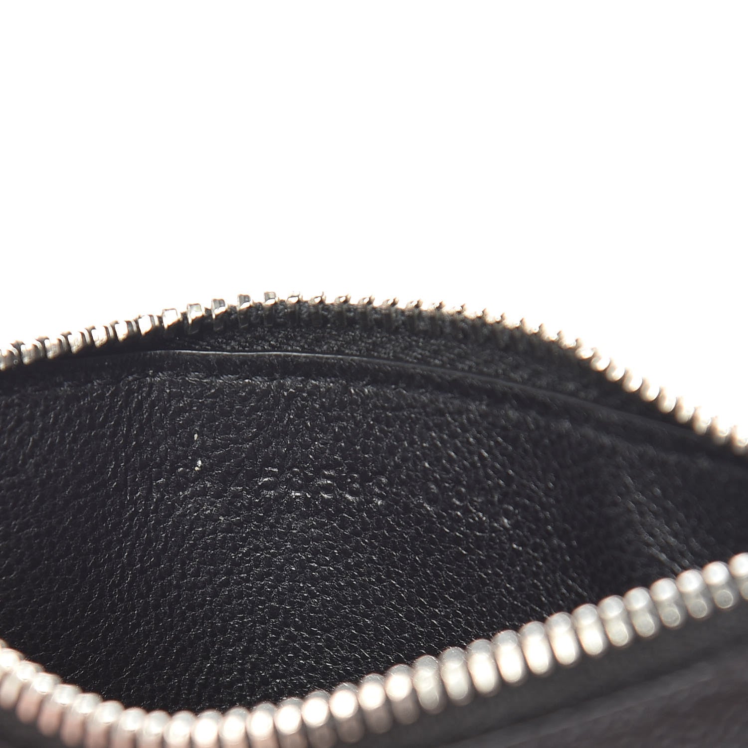 Saint Laurent Grained Calfskin 5 Fragments Zip Pouch Card Holder Black 7 of 8