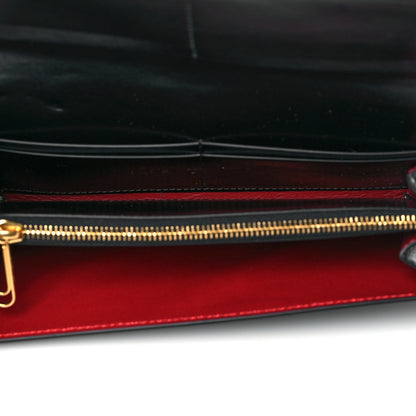 Off-White Calfskin Jitney Chain Wallet Black 4 of 8