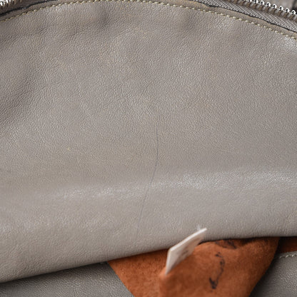 MCM Calfskin Monogram Shoulder Bag Taupe 10 of 23