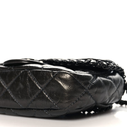 Chanel Metallic Aged Calfskin Mini Chain Me Flap Dark Grey 10 of 10