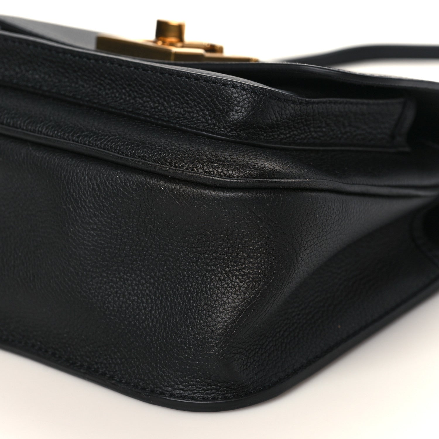 Louis Vuitton Grained Calfskin Lockme Chain Bag PM Black 8 of 8