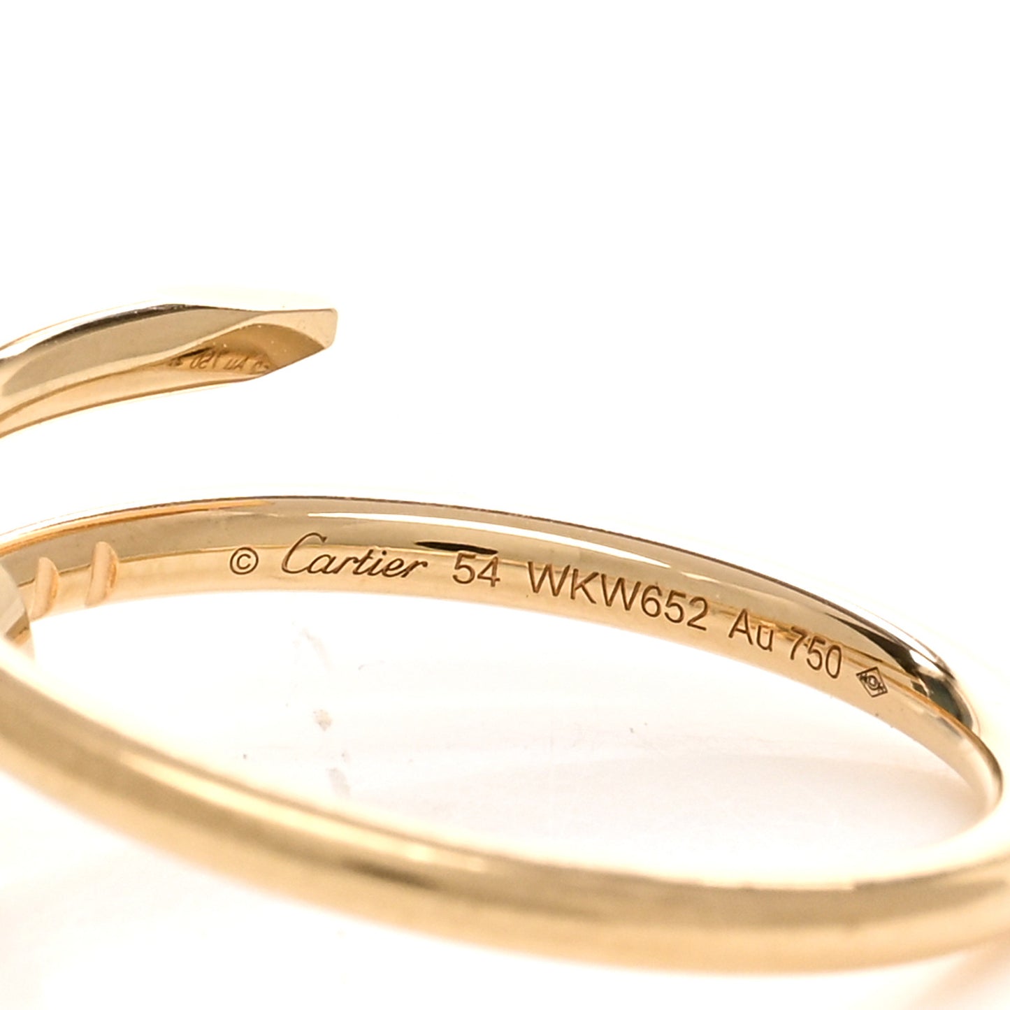18K Yellow Gold Small Juste Un Clou Ring 54 7
