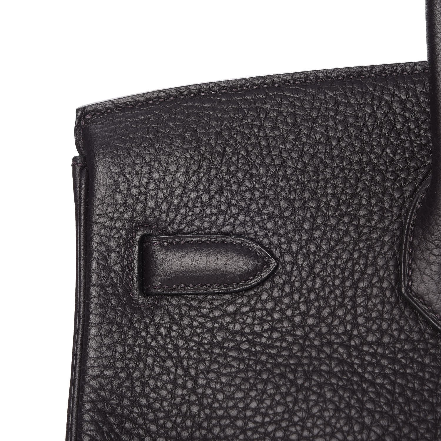 Hermes Taurillon Clemence Birkin 35 Prunoir 28 of 31