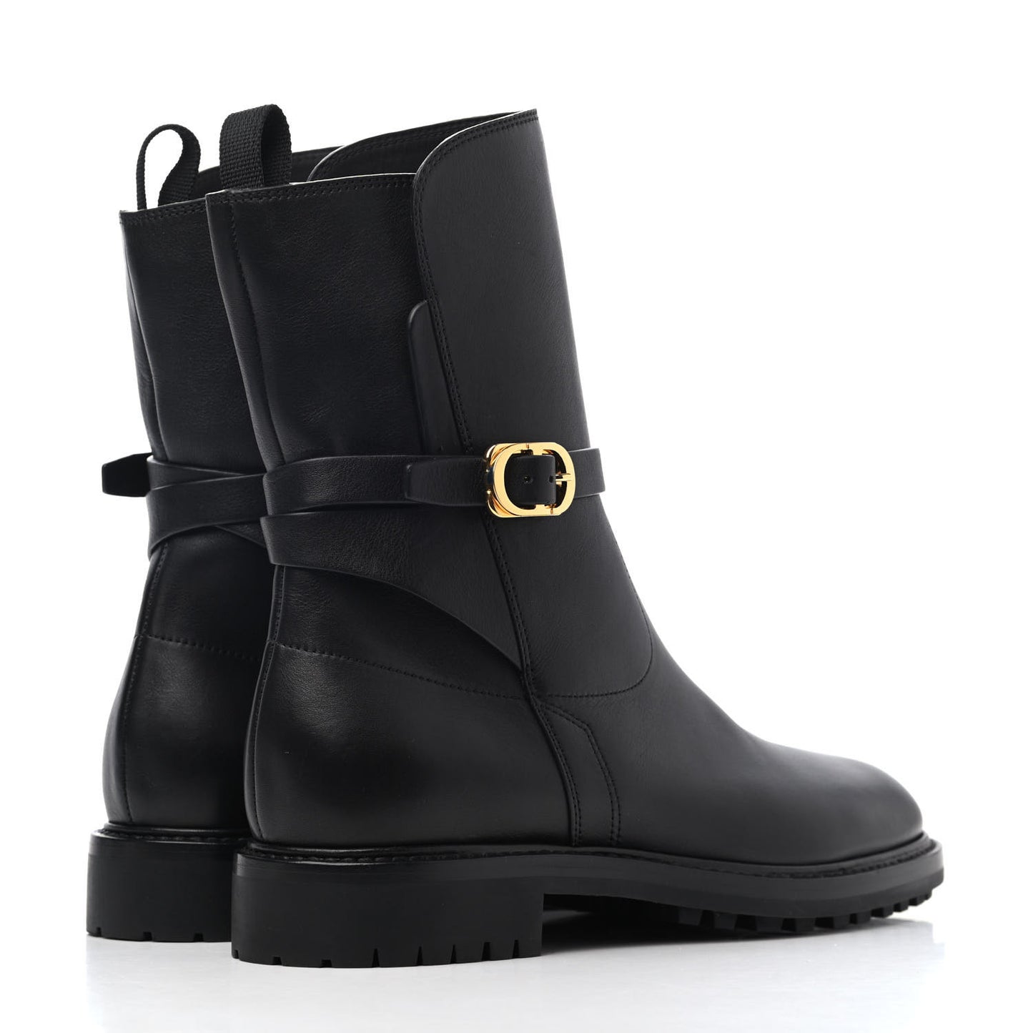 Calfskin Empreinte Ankle Boot 38.5 Black