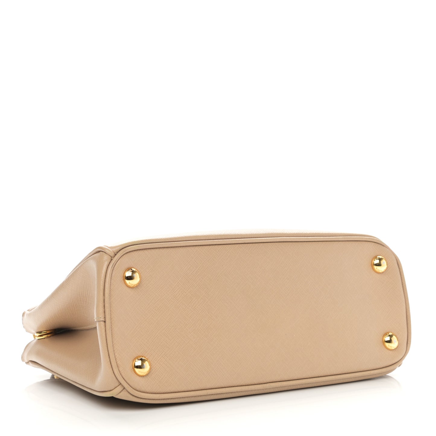 Saffiano Lux Mini Galleria Double Zip Tote Sabbia