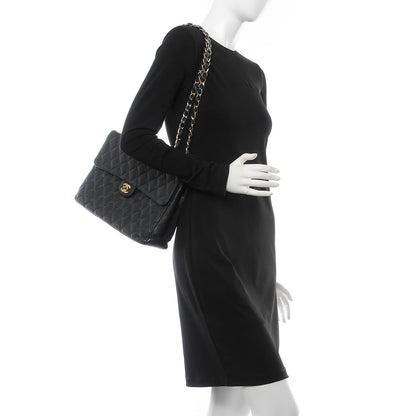 Chanel Caviar Quilted Jumbo Single Flap Black 3 of 20