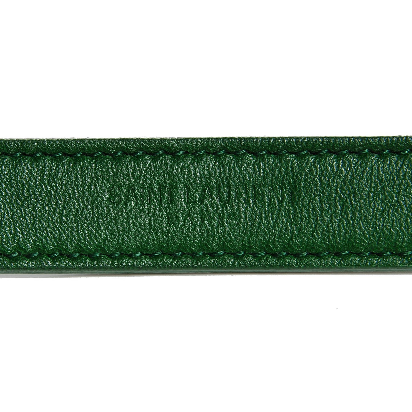 Lambskin Matelasse Chevron Medium Monogram Satchel Green