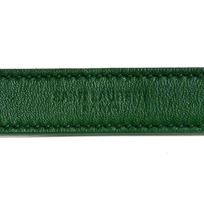 Saint Laurent Lambskin Matelasse Chevron Medium Monogram Satchel Green 6 of 9