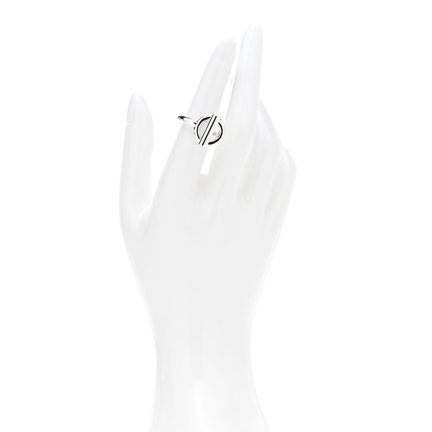 Hermes Sterling Silver GM Echappee Ring 50 5.25 2 of 7