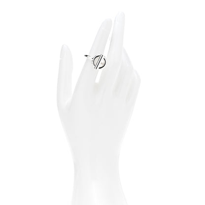 Hermes Sterling Silver GM Echappee Ring 50 5.25 2 of 7