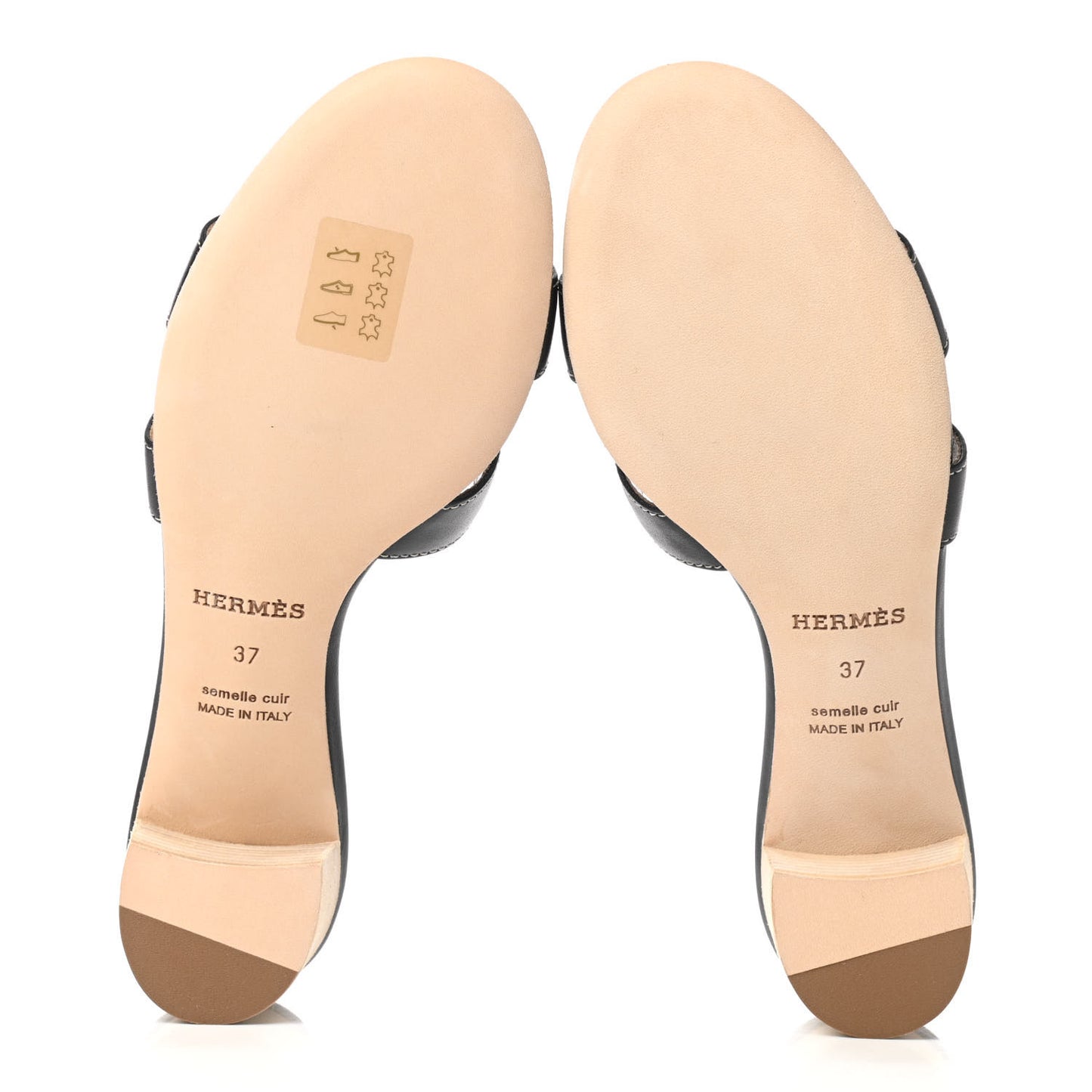 Calfskin Oasis Sandals 37 Black