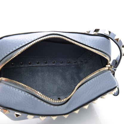 Valentino Garavani Pebbled Calfskin Rockstud Camera Crossbody Bag London Stone 5 of 6